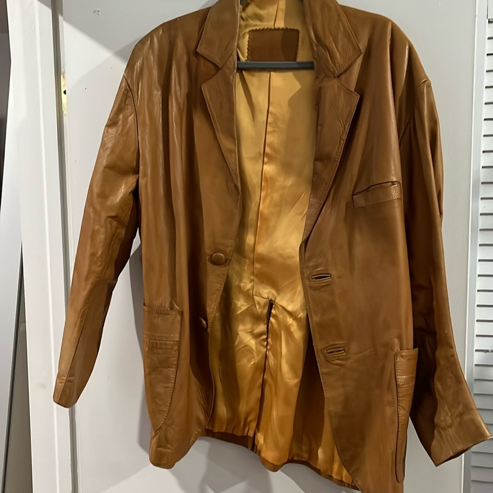 Caramel leather Jacket